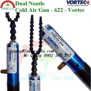 Dual Nozzle Cold Air Gun - 622 - Vortec